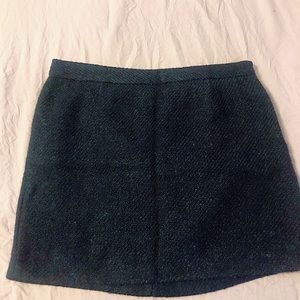 Wool mini skirt